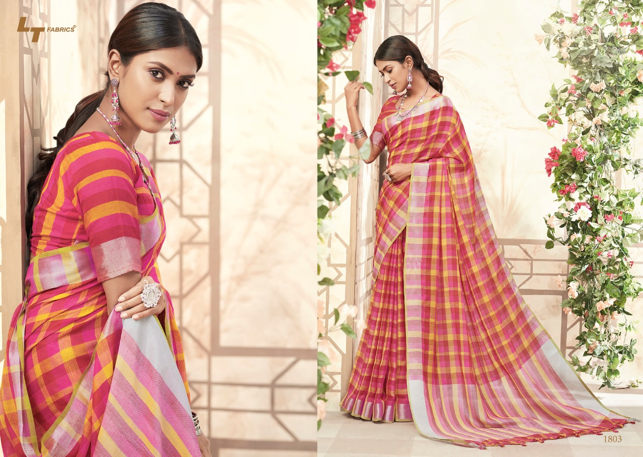 L T Fabric Designer Linen Silk Saree Catalog L T Fabric Designer Linen Silk Saree Catalog